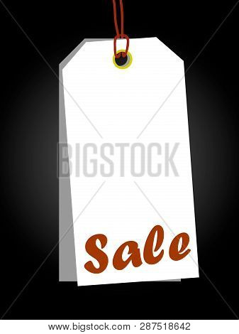 Start Of Season Spring Sale. Vector Sale White Tags Hanging With Origami Paper Style For Holiday Dis