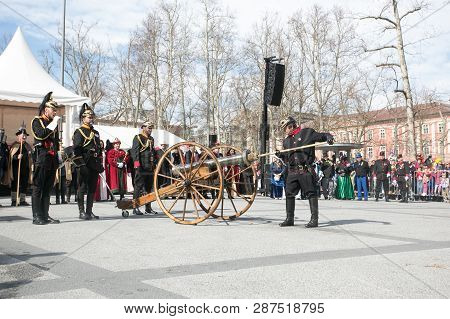 Ljubljana, Slovenia / Slovenia - February 02 2019: Carnival In Slovenia With Some Traditional Sloven