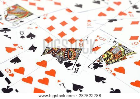 Random Play Casino Cards Games Texture Background