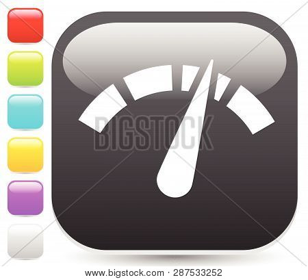 Icon With Gauge, Meter For Calibration, Indication, Level Themes