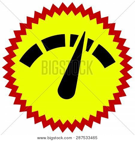 Icon With Gauge, Meter For Calibration, Indication, Level Themes
