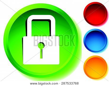 For Security, Prevention, Privacy Themes: Padlock Icon
