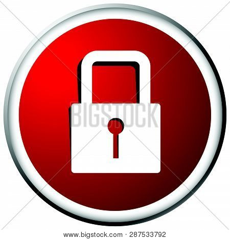 For Security, Prevention, Privacy Themes: Padlock Icon