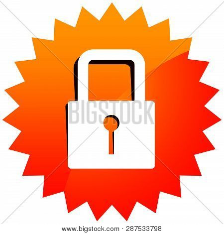 For Security, Prevention, Privacy Themes: Padlock Icon