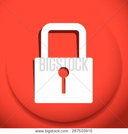 For Security, Prevention, Privacy Themes: Padlock Icon
