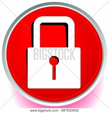 For Security, Prevention, Privacy Themes: Padlock Icon