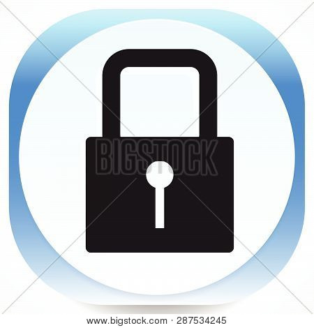 For Security, Prevention, Privacy Themes: Padlock Icon