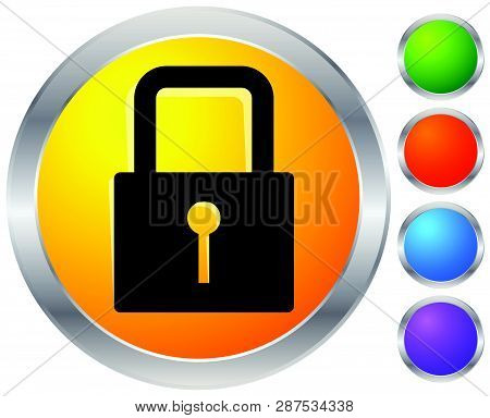 For Security, Prevention, Privacy Themes: Padlock Icon