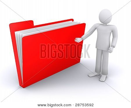 mappát, amelybe a papírköteg