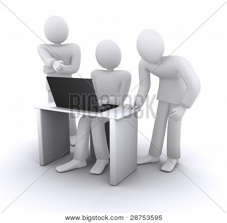 a következő reptér környékén: a számítógép, a vita az ötletek üzleti partnerek