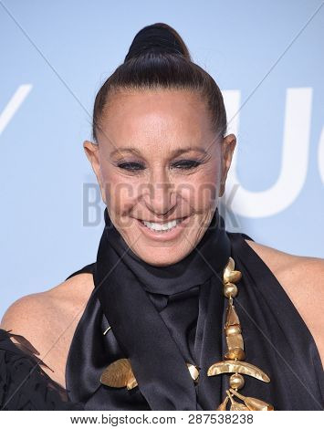 LOS ANGELES - FEB 21:  Donna Karan arrives for the UCLA Hollywood for Science Gala on February 21, 2019 in Los Angeles, CA