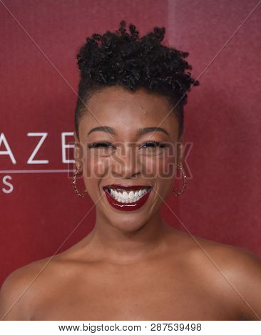 LOS ANGELES - FEB 20:  Samira Wiley arrives for VH1's Trail Blazer Honors on February 20, 2019 in Hollywood, CA
