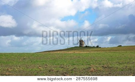 Wide View Of Le Moulin De Moidrey Near Mont St Michel