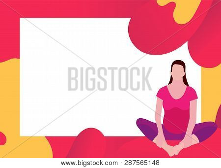 Doula For Pregnant Woman Banner Template In A Modern Cartoon Style.