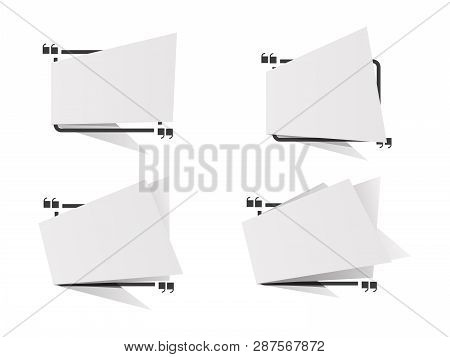 Quote Box In Paper Style .  Comment Dialog Windows Set .