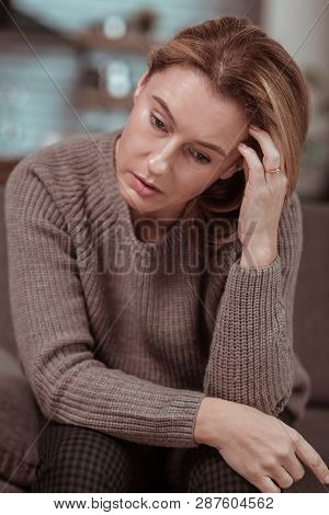 Wife Feeling Depressed While Waiting For Husband From Work