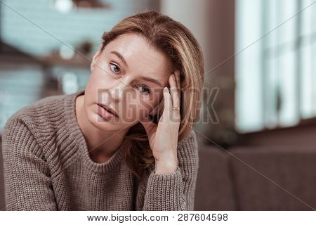 Wife Having Strong Headache After Big Fight With Husband