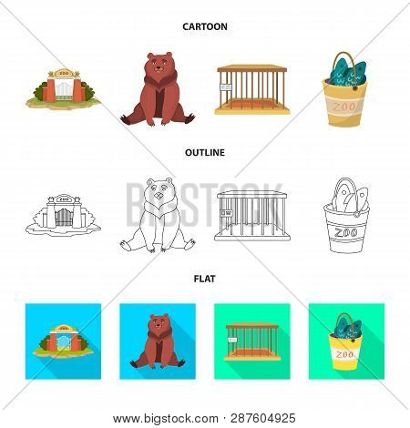 Vector Illustration Of Nature  And Fun  Logo. Set Of Nature  And Entertainment Vector Icon For Stock