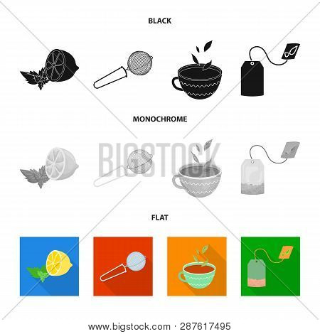 Vector Design Of Healthy And Floral  Icon. Set Of Healthy And Gradient Stock Vector Illustration.