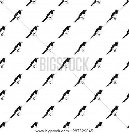 Magpie Bird Pattern Seamless Vector Repeat Geometric For Any Web Design