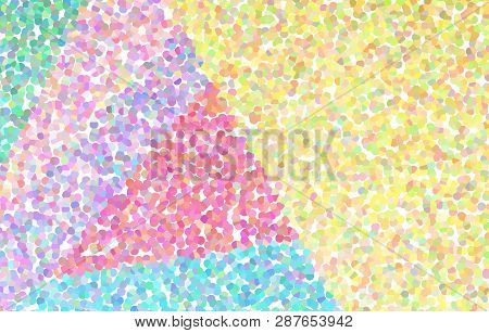 Abstract Pastel Pointillistic And Geometric Background Pattern