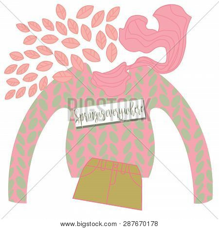 Fashion Flowers Romantic Spring Wear For Woman