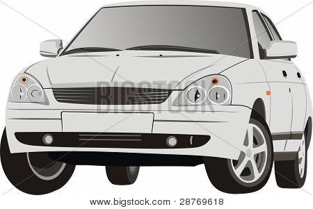 The beautiful car
