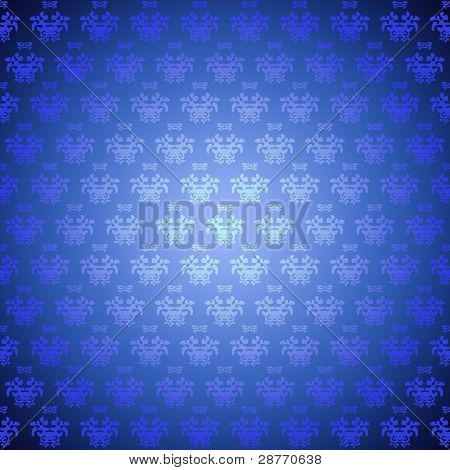 Zökkenőmentes minta kék virágok