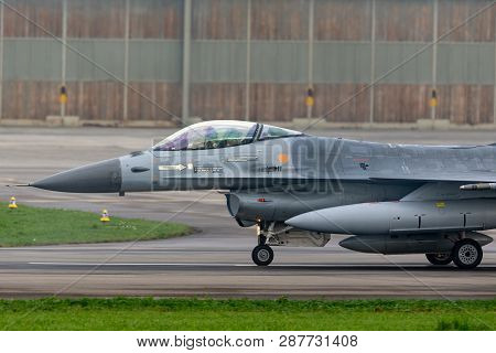 Payerne, Switzerland - September 1, 2014: Belgian Air Component (belgian Air Force) General Dynamics