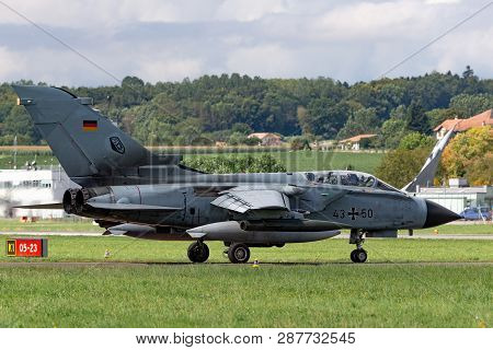 Payerne, Switzerland - September 1, 2014: German Air Force (luftwaffe) Panavia Tornado Ids Strike Ai