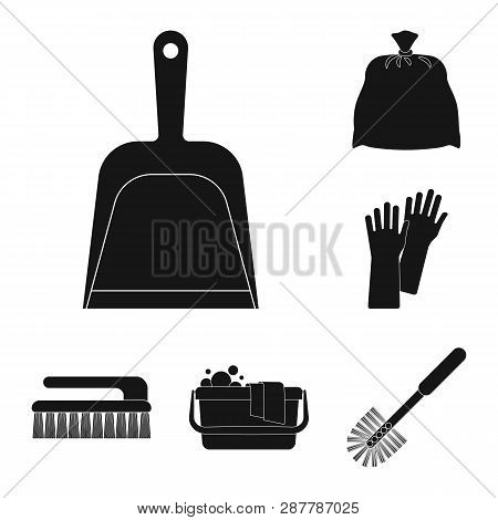 Vector Design Of Cleaning And Service Logo. Collection Of Cleaning And Household Stock Vector Illust