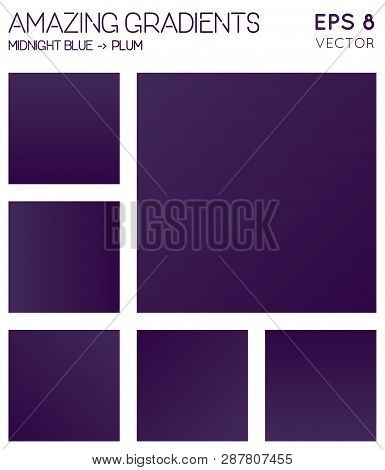 Colorful Gradients In Midnight Blue, Plum Color Tones. Admirable Background, Popular Vector Illustra