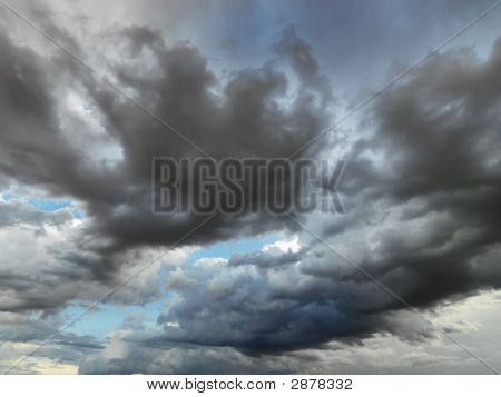 Skyer på himlen.