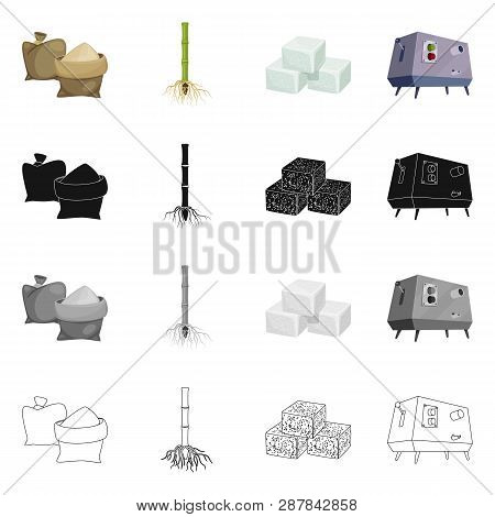 Vector Illustration Of Farm And Agriculture  Icon. Set Of Farm And Technology Vector Icon For Stock.