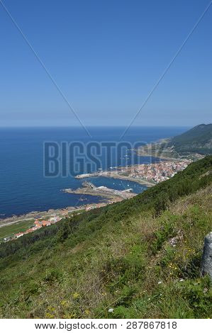 Views Of The Villa And The Harbor From The Castro De Santa Tecla In The Guard. Architecture, History