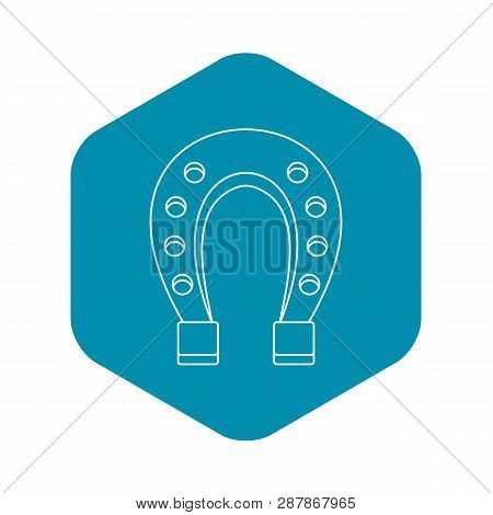 Horseshoe Icon. Outline Illustration Of Horseshoe Vector Icon For Web