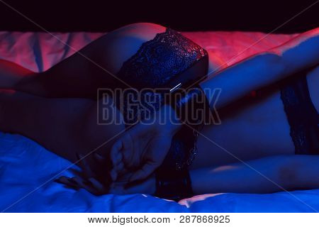 Sexy Ass Young Girl With Handcuffs For Bdsm Sex With Domination