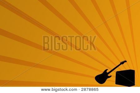 Gitarre Strahlen Hintergrund