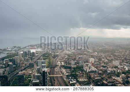 A View From The Cn Tower In Toronto Canada