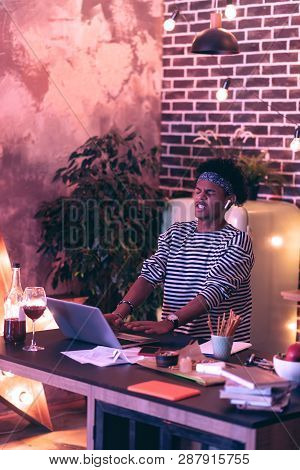 Power Surge Destroying Unsaved Work And Frown Guy Very Upset About It.
