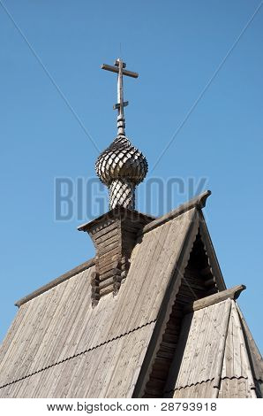 Parte superiore della Chiesa di legno In PLE, Russia