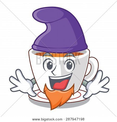 Elf Mint Tea Above Wooden Cartoon Table