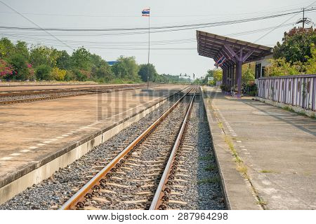 The Train Station In A Small Village