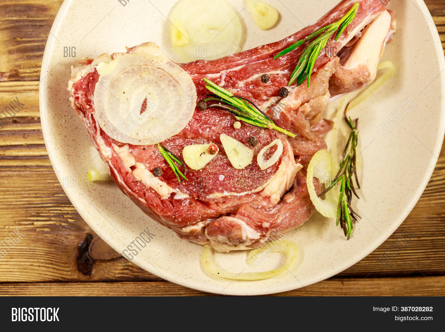 Marinated Beef Rib Eye Image Photo Free Trial Bigstock
