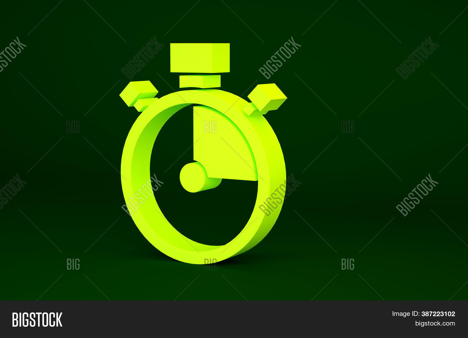 Yellow Stopwatch Icon Image & Photo (Free Trial) Bigstock