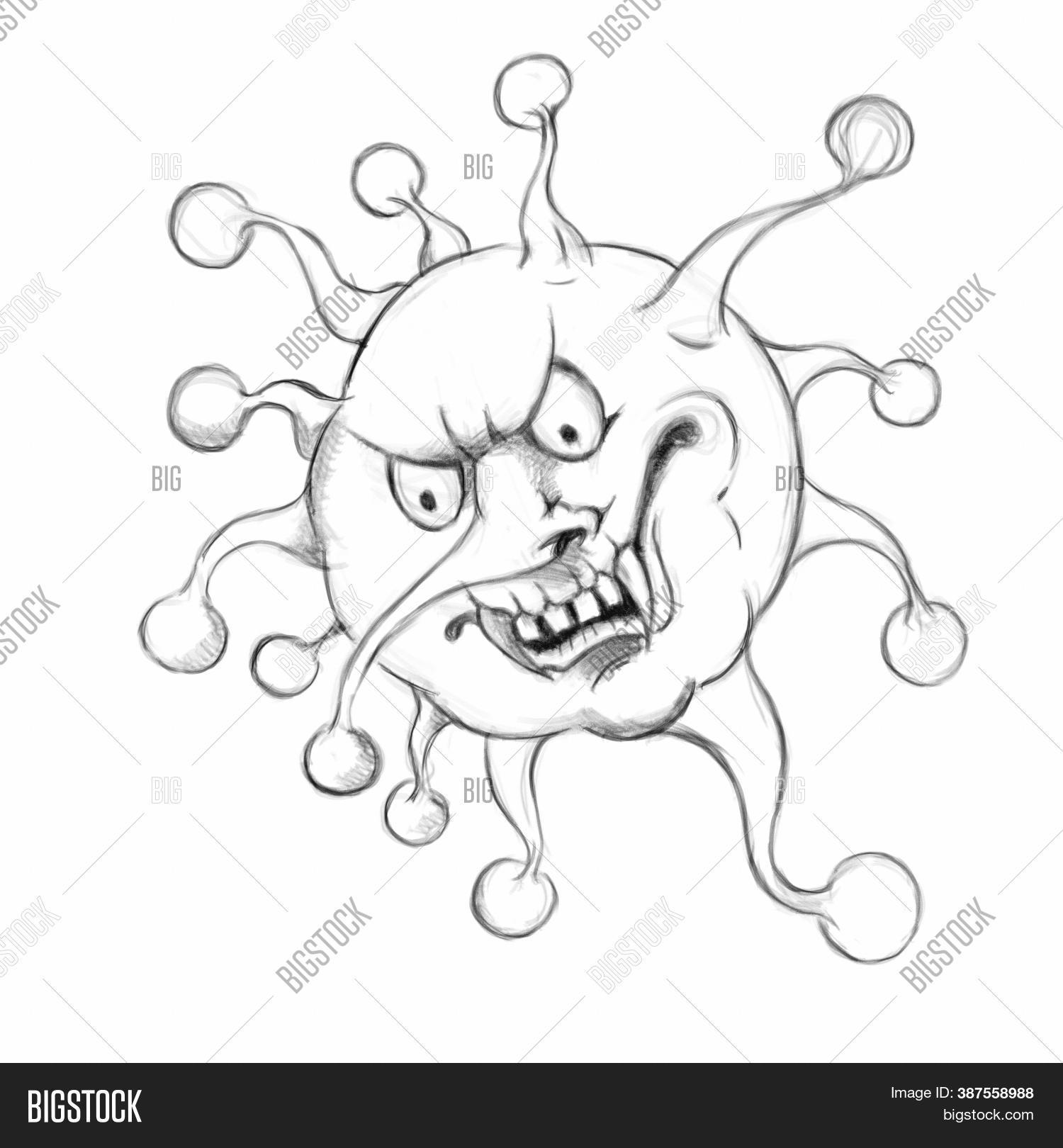 Angry Cartoon Virus. Image & Photo (Free Trial) | Bigstock