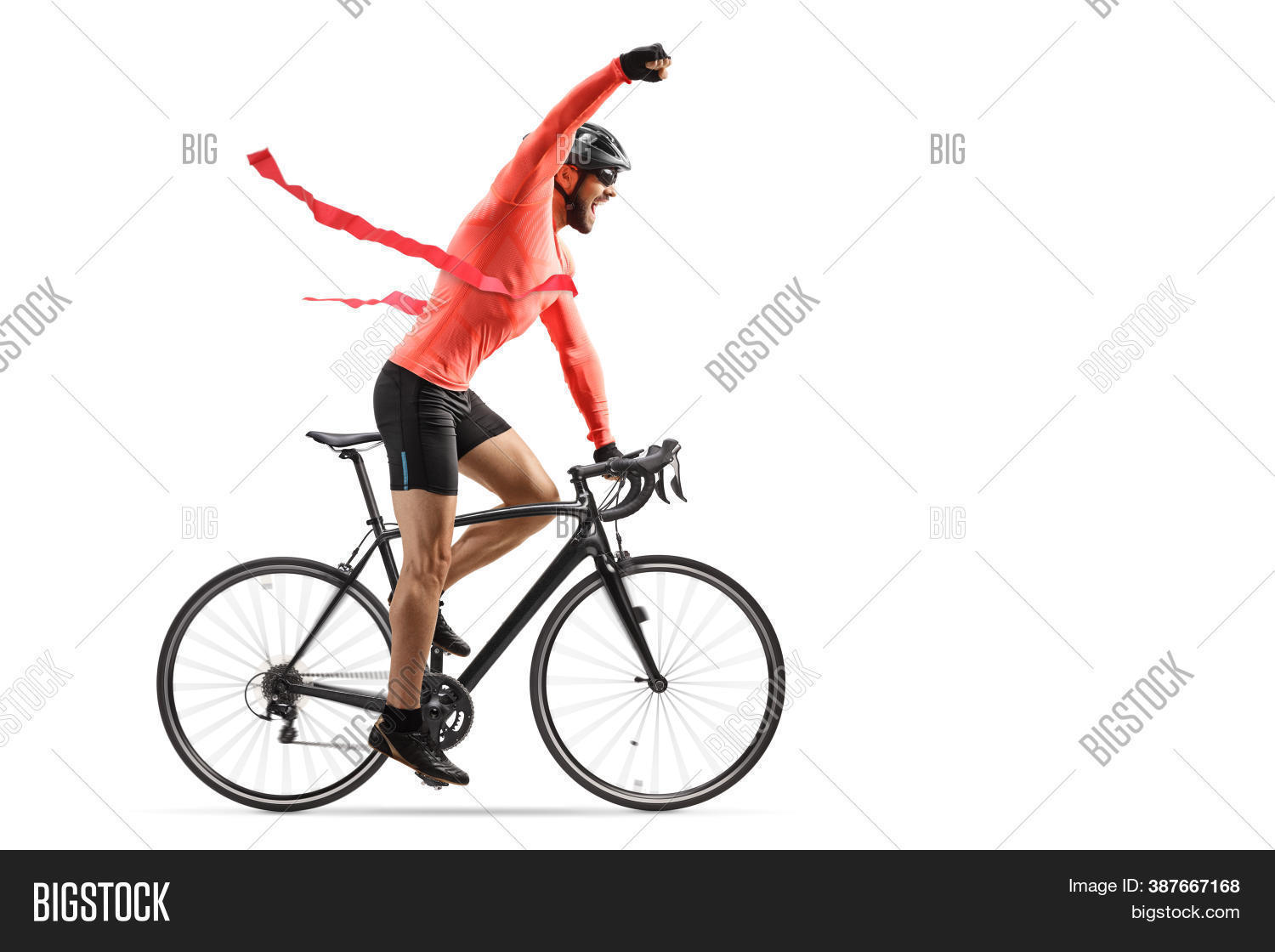 Male Cyclist Finishing Image & Photo (Free Trial) | Bigstock