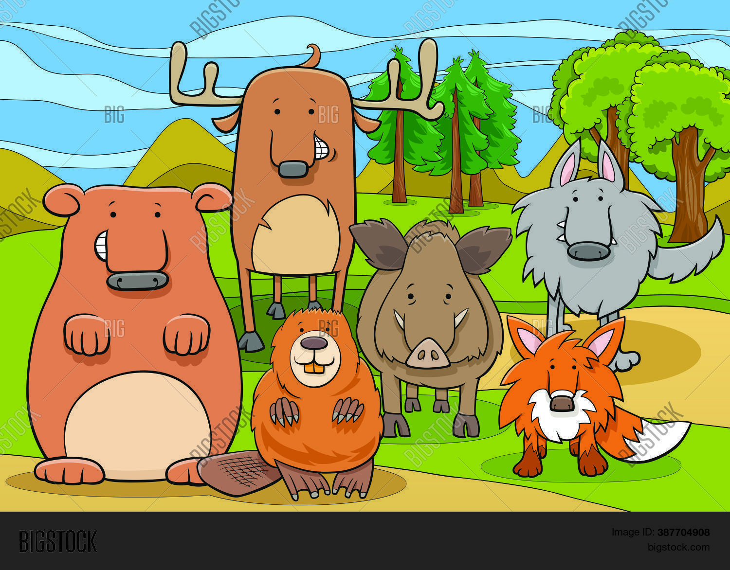 Cartoon Illustrations Vector & Photo (Free Trial) Bigstock
