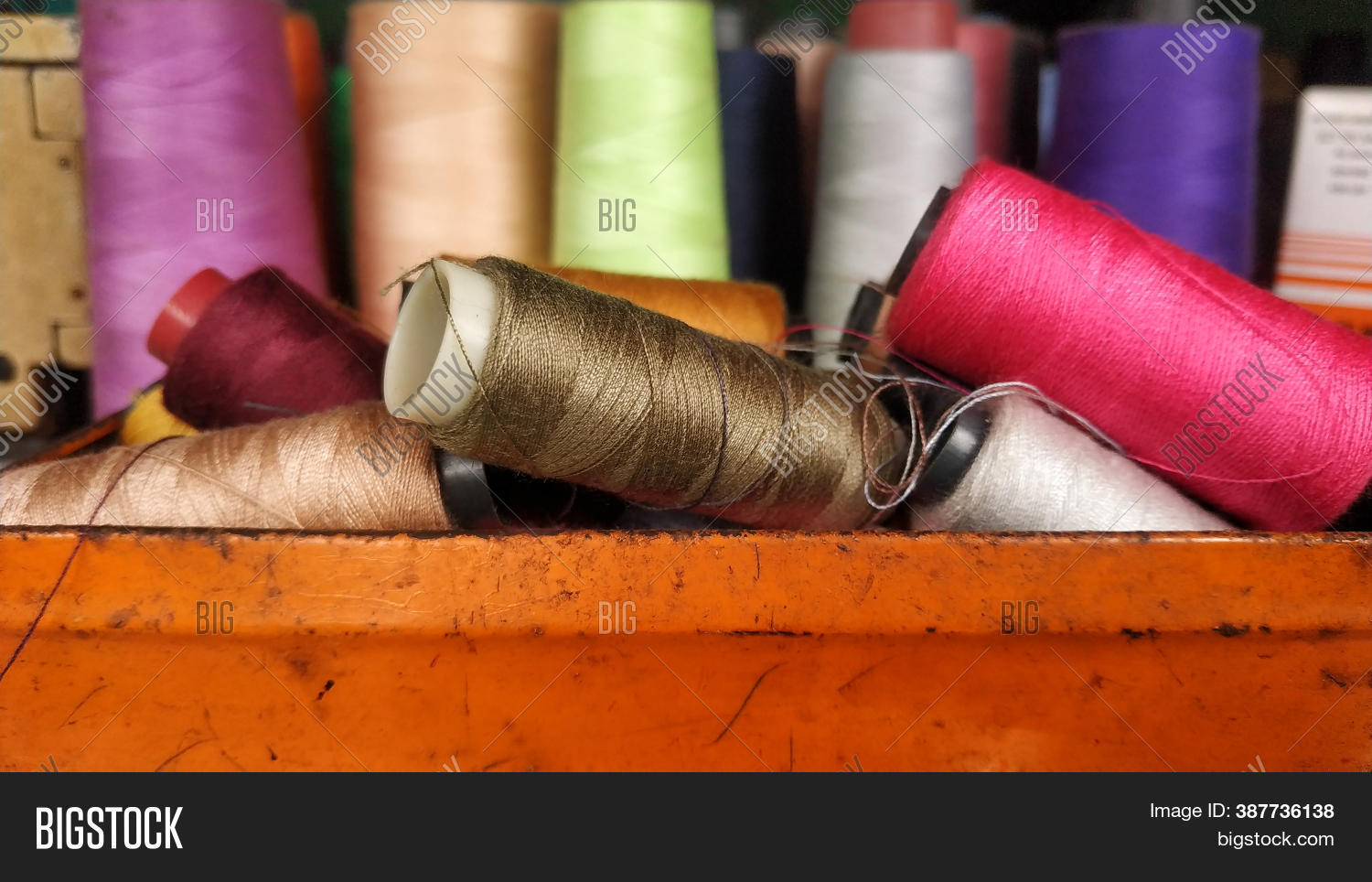 Colored Thread Close Image & Photo (Free Trial) | Bigstock
