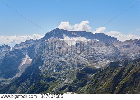 View Of The Rocky Peak Of Mount Fisht In The Caucasus From The Slope Of Mount Oshten